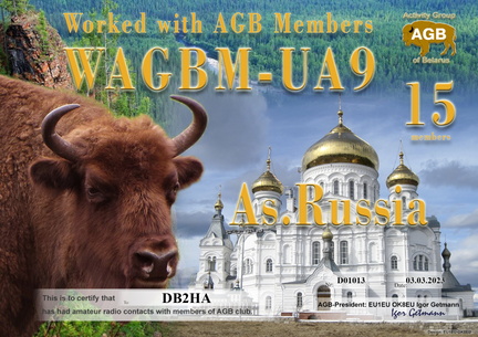 DB2HA-WAGBM UA9-15 AGB