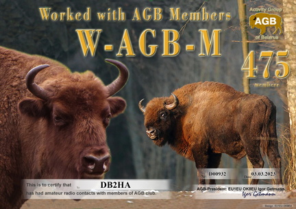 DB2HA-WAGBM-475 AGB