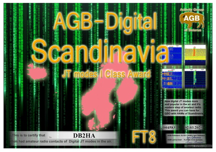 DB2HA-Scandinavia FT8-I AGB