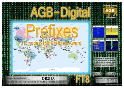 DB2HA-Prefixes FT8-150 AGB