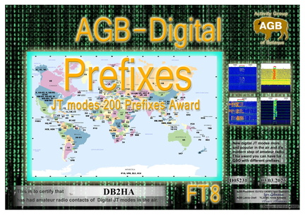 DB2HA-Prefixes FT8-200 AGB
