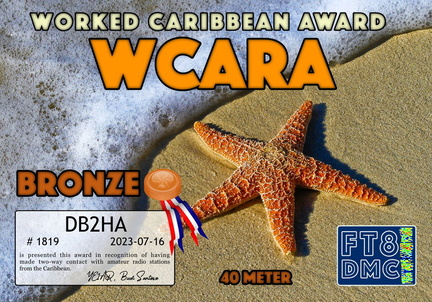 DB2HA-WCARA40-BRONZE FT8DMC