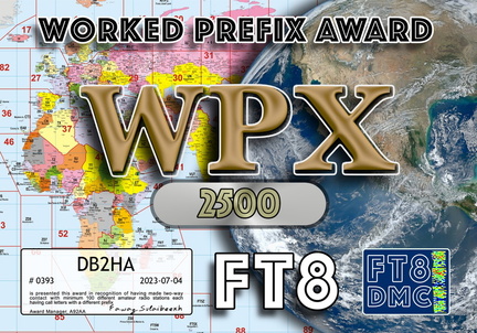 DB2HA-WPX-2500 FT8DMC