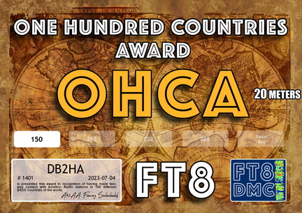 DB2HA-OHCA20-150 FT8DMC