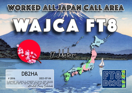 DB2HA-WAJCA-17M FT8DMC