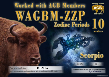 DB2HA-ZZP Scorpio-10 AGB