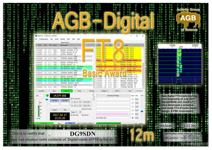DG9SDN-FT8 Basic-12M AGB
