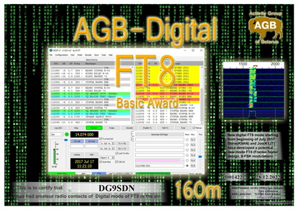 DG9SDN-FT8 Basic-160M AGB