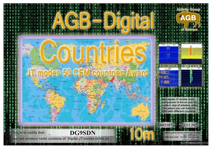 DG9SDN-Countries 10M-50 AGB
