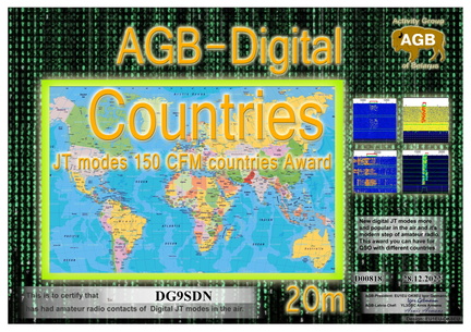 DG9SDN-Countries 20M-150 AGB